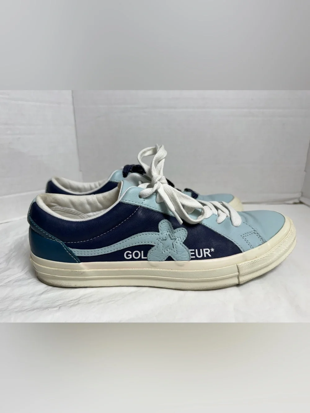 Golf Le Fleur Kids Navy and Light Blue Low-Top Sneakers